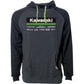 FACTORY EFFEX Kawasaki 21 Racewear Hoodie - Charcoal/Black - Medium 24-88122