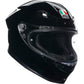 AGV K6 S Helmet - Black - Small 2118395002009S | Street Full Face Adult Helmet