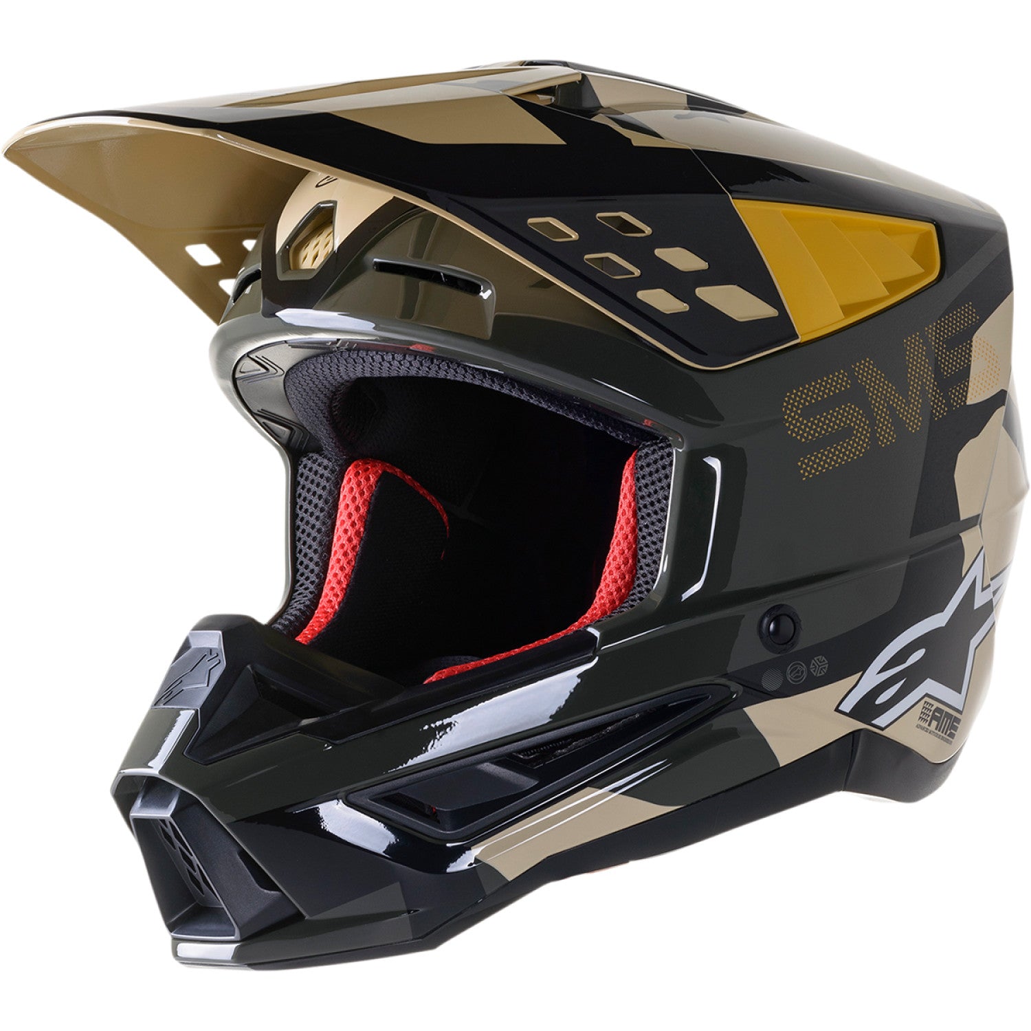 ALPINESTARS SM5 Helmet - Rover - Sand/Tangerine/Camo - Medium 8303921-8049-MD