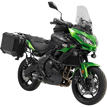 SW-Motech TRAX ADV Aluminum Case System - Black - Kawasaki Versys 650 '14-'22 KFT.08.518.70000/B | Luggage Group