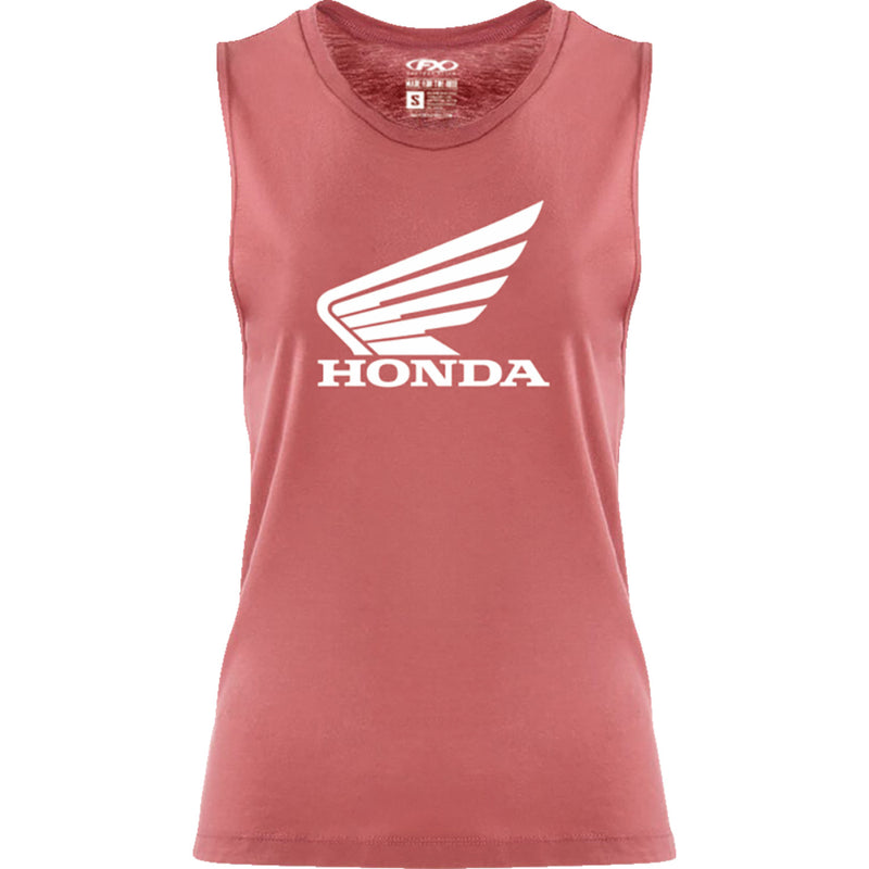 FACTORY EFFEX Women's Honda Wing Muscle Tank Top - Paprika - Medium 27-87352