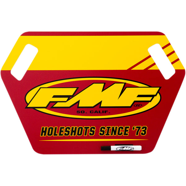 FMF Pit Board - Yellow/Red 010729