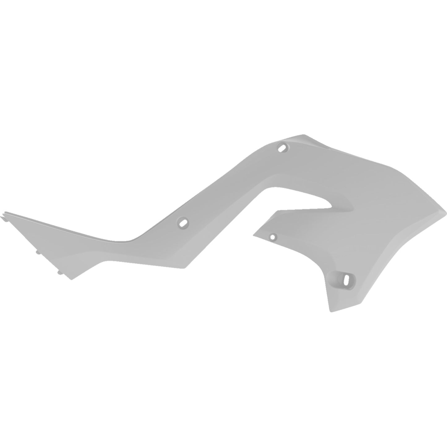 POLISPORT Radiator Cover - Restyle - White - KX 125/250 8425800005 by Polisport