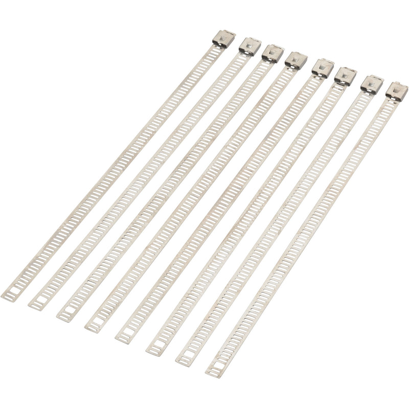 Moose Racing Cable Tie - Silver - 8" - 8 Pack 304-0509