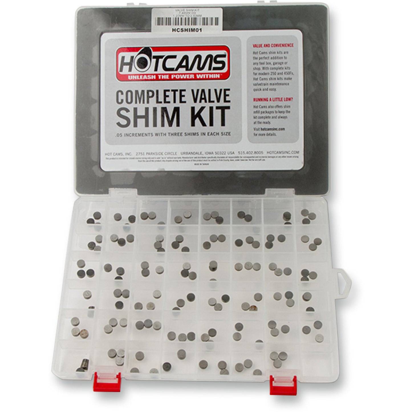Hot Cams Valve Shim Kit - 7.48 mm O.D. - Honda | Kawasaki | Suzuki | Yamaha HCSHIM01 | Hot Cams | Valves & Parts