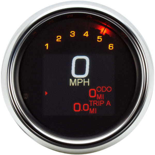 Dakota Digital Tank Speedometer - Chrome Bezel - 3-3/8