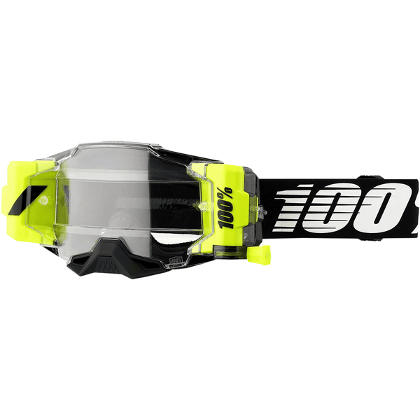 100% Armega Forecast Goggle Black - Clear Lens by 100%