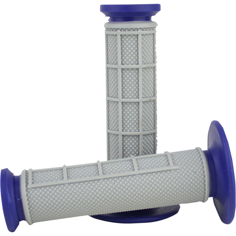 DRIVEN RACING Pro Waffle Grips - Blue/Gray D535-BL