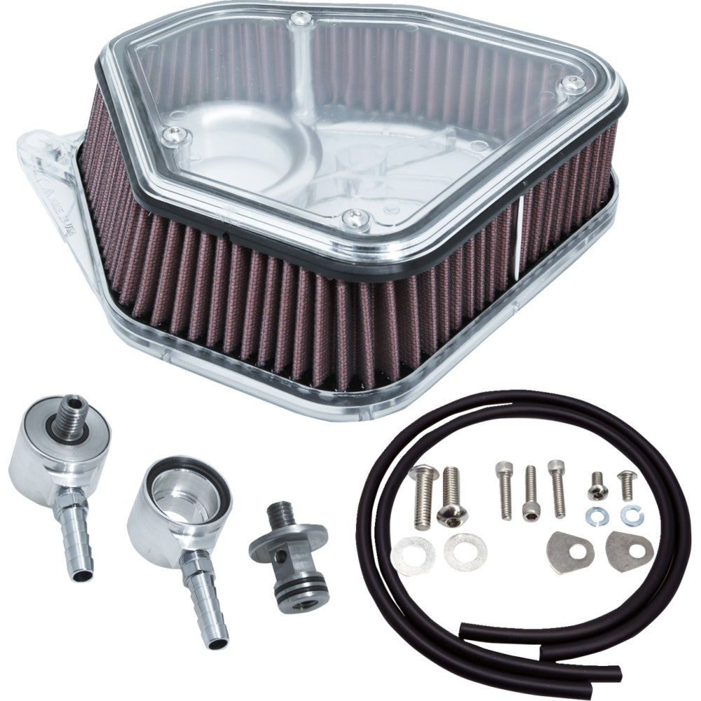 ALLOY ART Boom Box Air Cleaner Kit - Clear Cover 1.8M8P
