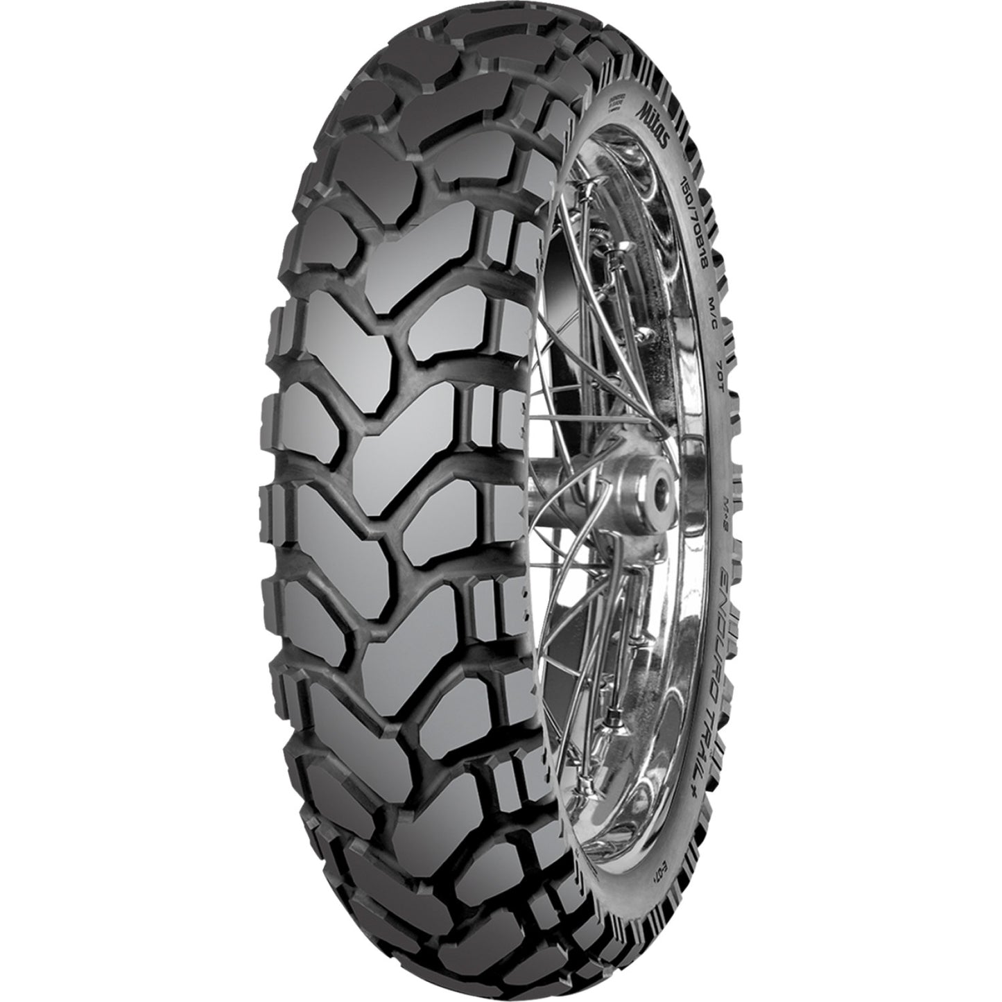 Mitas Tire - Enduro Trail+ - Rear - 150/70B18 - 70H 70001185 by Mitas