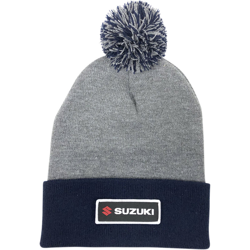 FACTORY EFFEX Suzuki Pom Beanie - Gray/Navy 23-86402