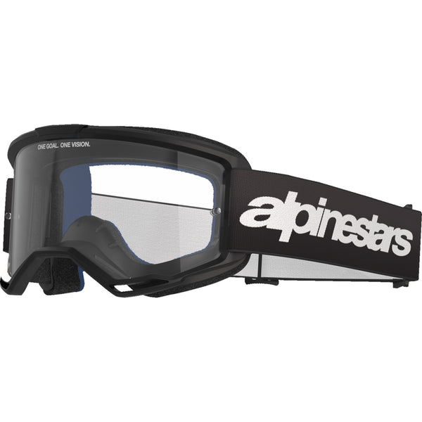 Alpinestars Vision 3 Goggle - Wordmark - Black - Clear 5103325-1425