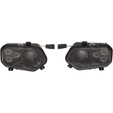 Moose Utility LED Headlight - RZR800/900 - Black 100-3355-PU | Headlight Group