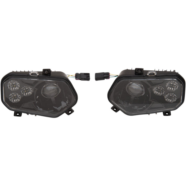 Moose Utility LED Headlight - RZR800/900 - Black 100-3355-PU