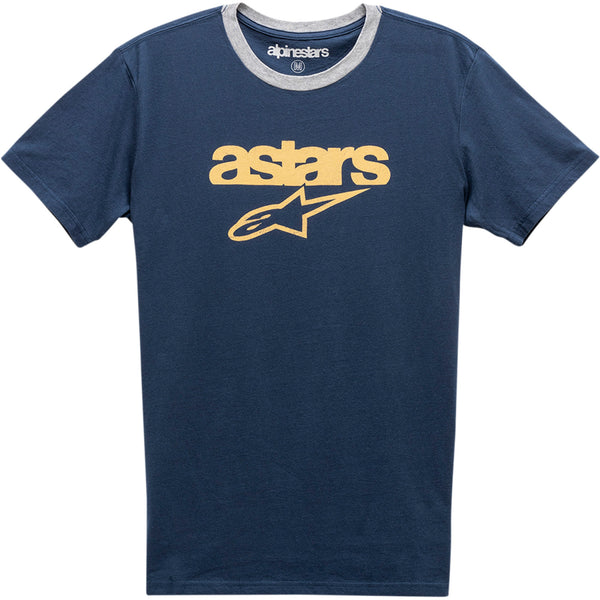 Alpinestars Match T-Shirt - Navy/Heather Gray - Large 1211740107026L