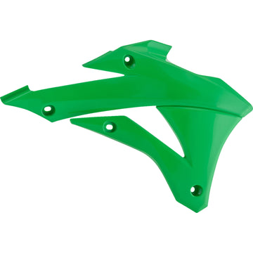 POLISPORT Radiator Cover - OEM Green - KX 85/100 8417300004 by Polisport