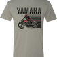 Yamaha Apparel Yamaha Cycle T-Shirt - Stone Gray/Red - Large NP21S-M1968-L