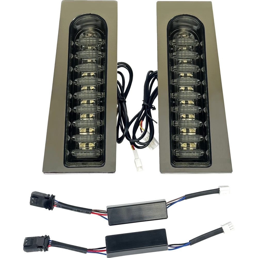 Custom Dynamics ProBEAM? Auxiliary Fillerz? - Run/Brake/Turn - Smoke Lens - Chrome PB-FILL-23-SC