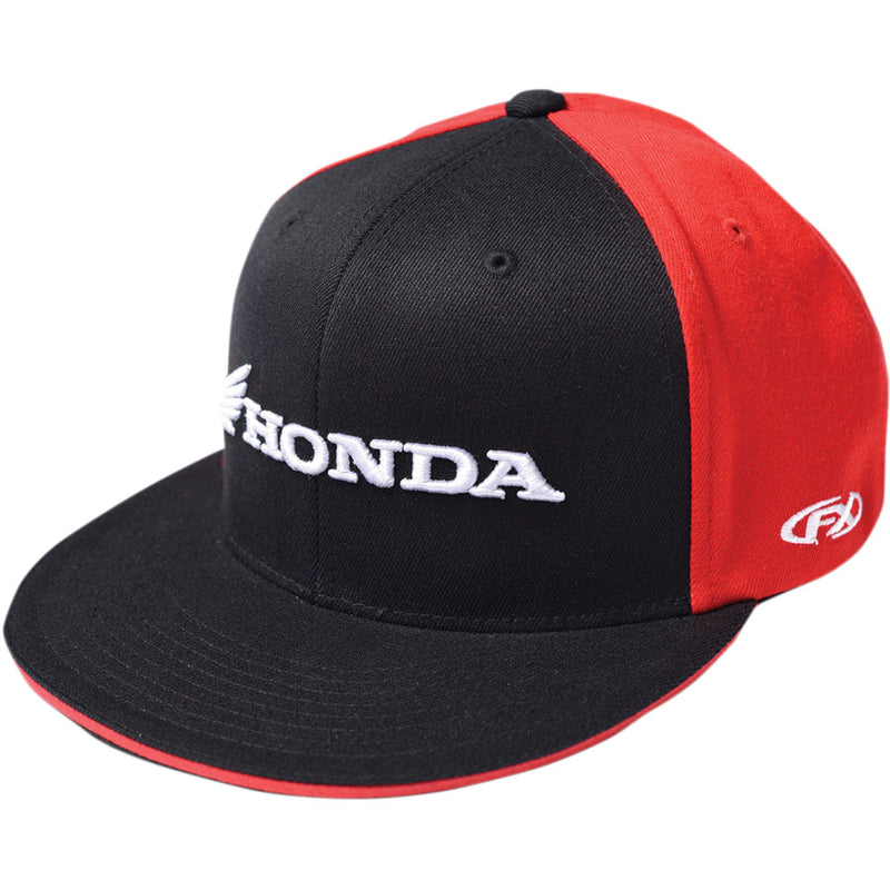 FACTORY EFFEX Honda Horizontal Flexfit? Hat - Black/Red - Small/Medium 15-88340