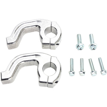 Moose Racing Handguard Clamp - Contour - 7/8" - Silver 50-232S