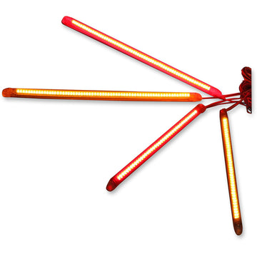 Custom Dynamics Flexible LED Strips - 40 LEDs - Amber/Smoke T2F40AS