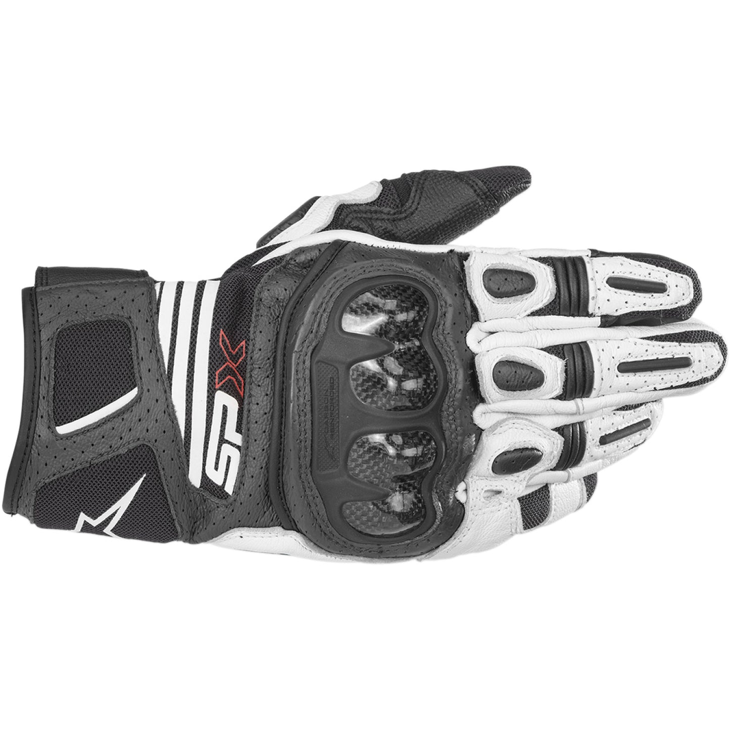 ALPINESTARS SPX AC V2 Gloves - Black/White - Medium 3567319-12-M