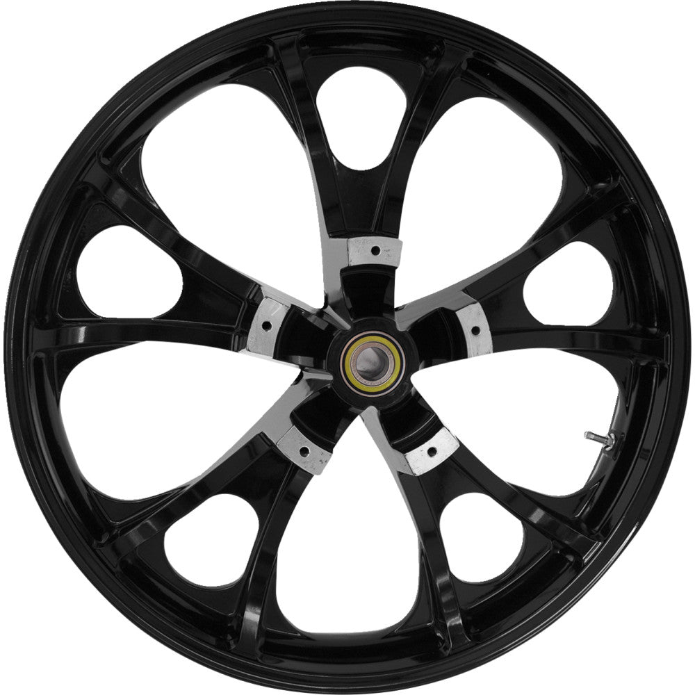 COASTAL MOTO Wheel - Largo 3D - Front - Dual Disc/without ABS - Black 3D-LGO213SB