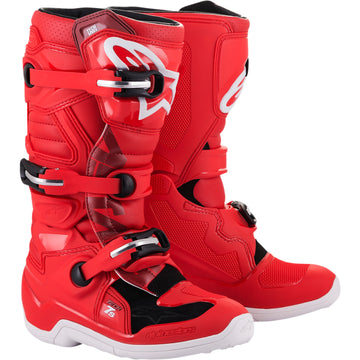 ALPINESTARS Youth Tech 7S Boots - Red - US 2 2015017-30-2