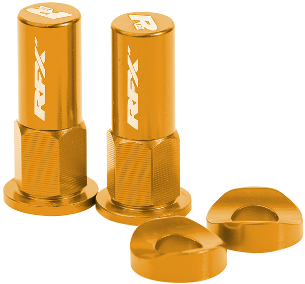 RFX Rim Lock Nuts & Washers 2pcs Yellow FXRL 90000 99YL
