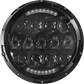 Headlight 7" Black