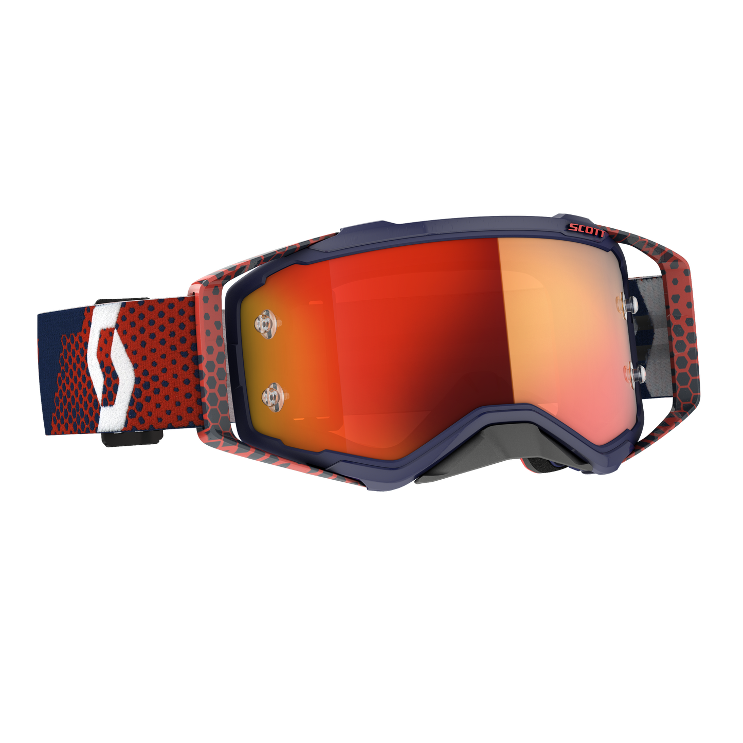 Prospect Goggle Red/Blue Orange Chrome Works Lens