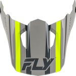 FLY Racing Kinetic Sync Helmet Visor - Grey / Hi-Vis