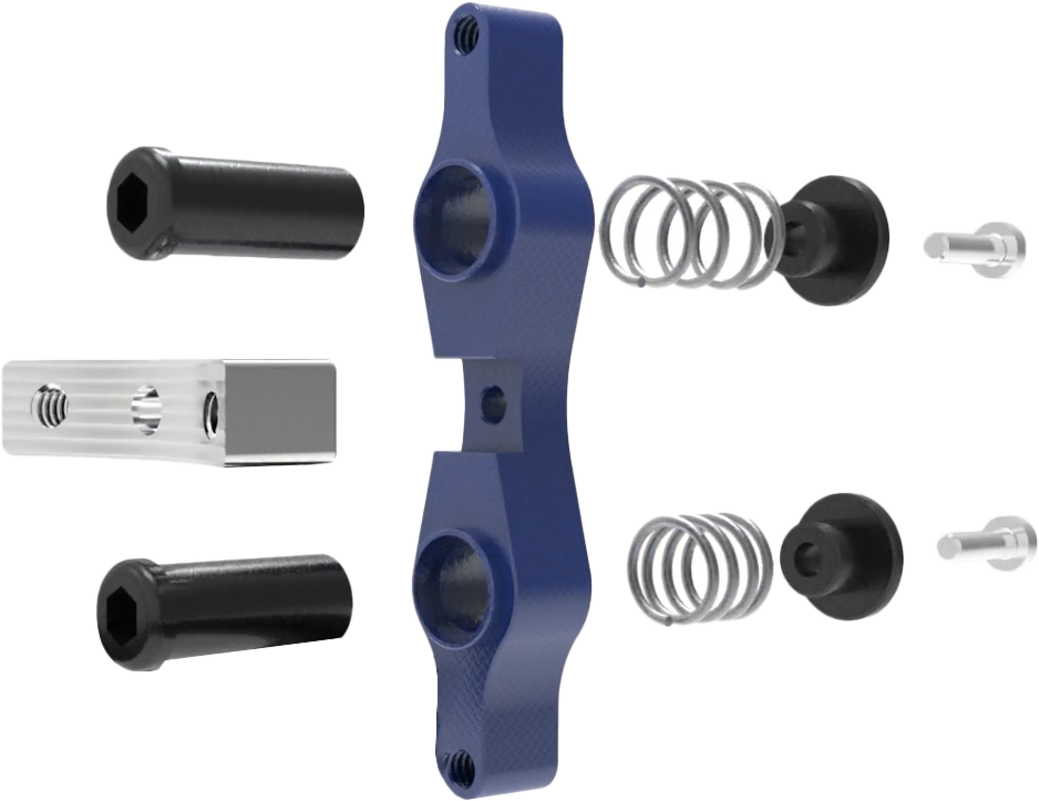 Tamer Double Button X Wing Blue