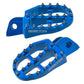 Aluminum Footpegs Hus H Blue