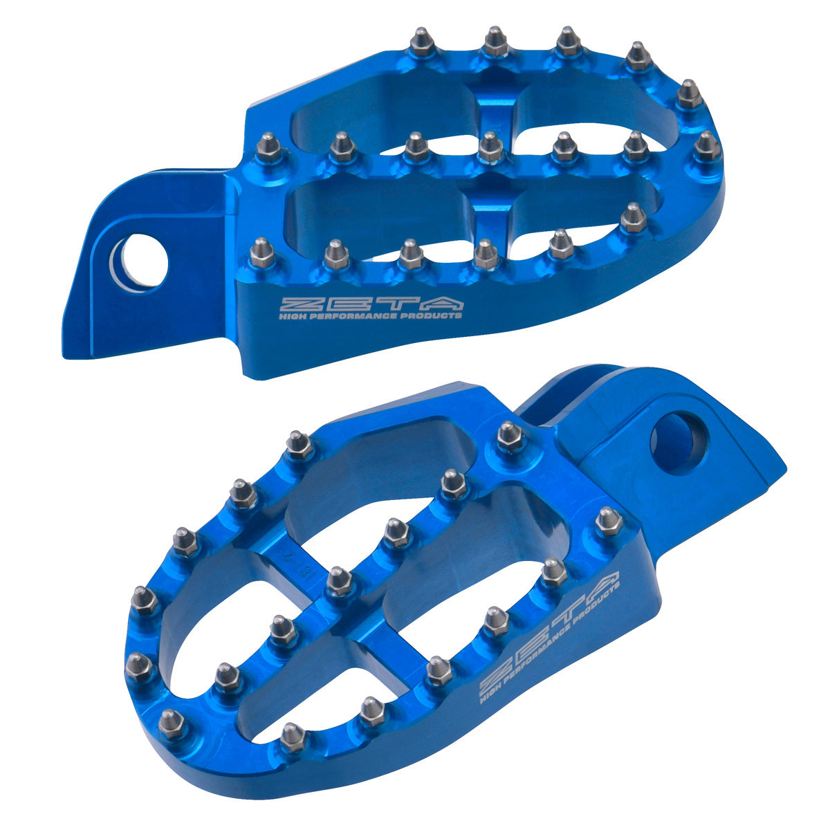 Aluminum Footpegs Hus H Blue