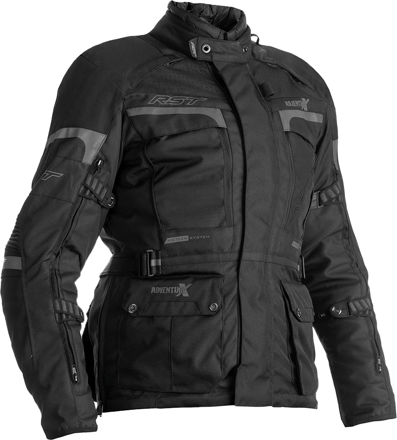 RST Women's Pro Series Adventure X CE Textile Jacket - Black/Black - XS