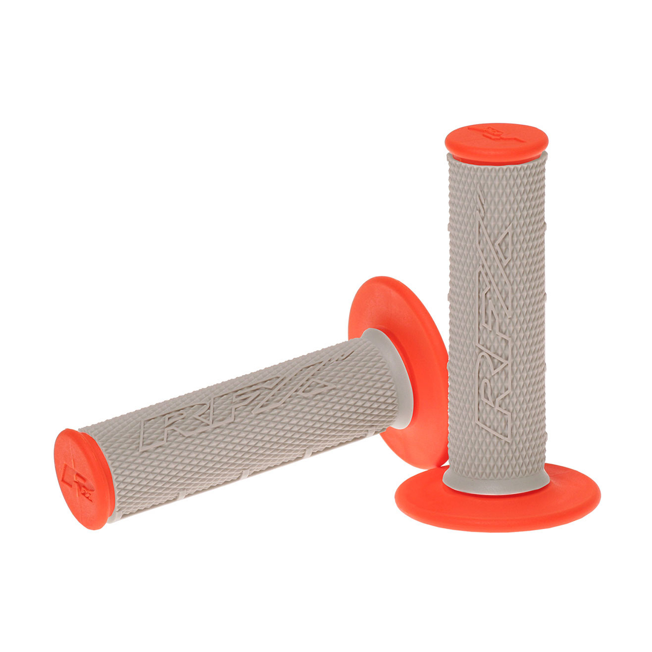 Dual Compound Grips Orange With Grey Center
