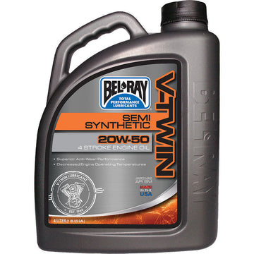 V-TWIN SEMI-SYNTHETIC ENGINE OIL 20W-50 4L