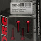 Aluminum Flange Bolts Red M6x20mm 4/Pk