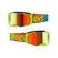 Lucid Goggle Flo Yel/Fire/Cyan W/Red Mirror