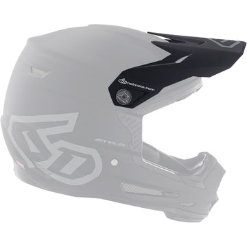6D HELMETS ATR-2Y Visor - Matte Black 72-4114