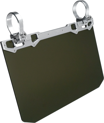12" X 8" Narrow Mount Sun Viso W/Tinted Shield  Silver