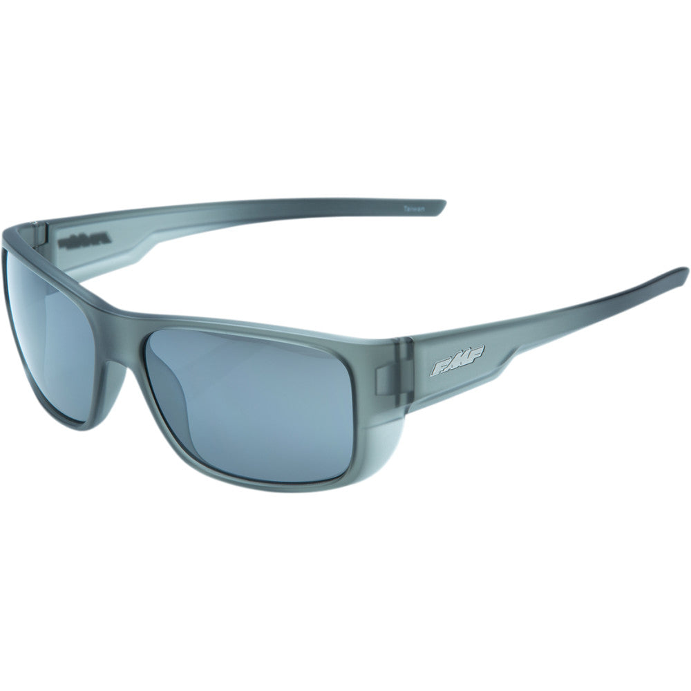 FMF Throttle Sunglasses - Matte Crystal Smoke - Silver Mirror Lens F-61501-252-01