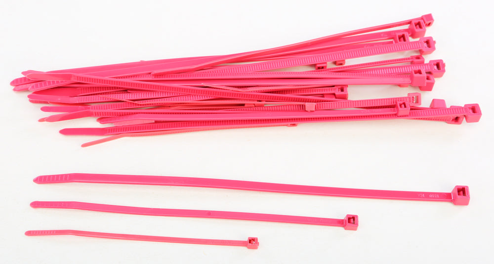Assorted Cable Ties Red 30/Pk