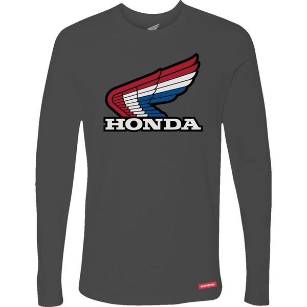 Honda Apparel Honda Wing Long-Sleeve T-Shirt - Charcoal - Small NP21S-M3023-S