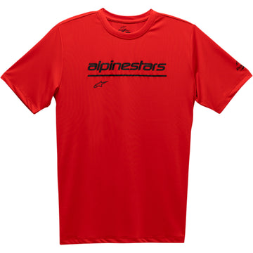 ALPINESTARS Tech Line Up Performance T-Shirt - Red - Medium 12117380030M