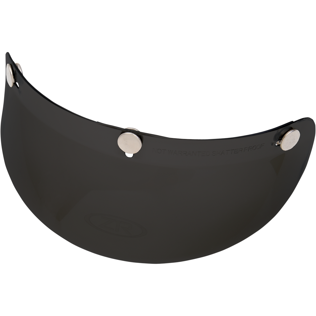 Z1R 3-Snap Bubble Visor - Black 0132-0558