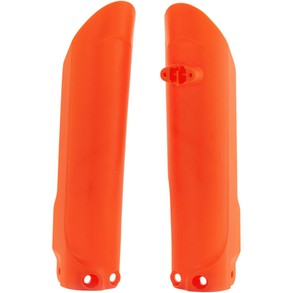 Acerbis Lower Fork Covers for Inverted Forks - Orange 2686005226