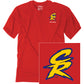 FACTORY EFFEX Honda Retro CR T-Shirt - Red - Large 28-87314