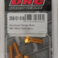 Aluminum Flange Bolts Gold M6x16mm 4/Pk
